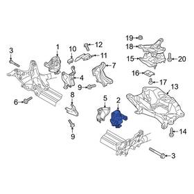 4g0199381qe Audi Oe For A6 2016-2018 Left Engine Mount