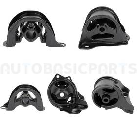 12545622 Autobasicparts For 1992-1993 Honda Civic 1.5l 5 Pcs Engine Motor Trans Mount