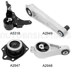 12545631 Autobasicparts For 2003-2005 Dodge Neon 2.0l 4 Pcs Front Right Engine Motor Mount Kit