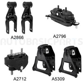 12545637 Autobasicparts For 2000-2005 Chevy Impala 1997-2005 Pontiac Grand Prix 3.8l 6 Pcs Motor Mounts
