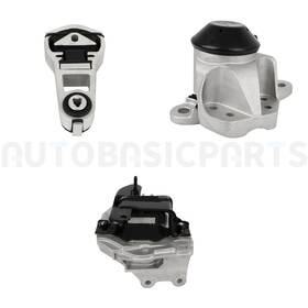 12545833 Autobasicparts For 2011-2015 Ford Explorer 3 Pcs Engine Motor And Transmission Mount