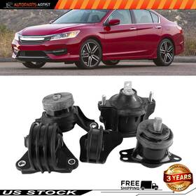 Artist3731445 Autoparts-artist 5pcs For Honda Accord 2.4l Engine Only - At Cvt Trans Motor Mount 2013-2017