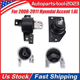 A7152 Autoparts-tool-2023 A7159 A7136 A7164 New Fits For 2006-2011 Hyundai Accent 1.6l Engine Motor And Trans Mount Set 4pcs