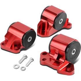 Sy-emk08912 Bezt Red Billet Aluminum 2-bolt Engine Mount Kit For Eg/eh/dc D15/d16/b16/b18 Swap