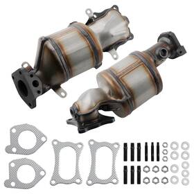 7xikuv Bfo Pair Catalytic Converter For Honda Pilot 3.5l 2008-2012 Bolt-on Stainless Steel