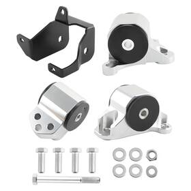 Hvitp2 Bfo Engine Motor Mount And Bracket Kit 3 Bolt For Honda Civic Ek B/d Series 1996-2000
