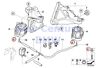 Bmw22116850329-2 Bmw Genuine Engine Suspension Hex Bolt With Washer
