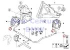 M8x45-10.9-zns3 Bmw22116850329 Bmw Genuine Engine Suspension Hex Bolt With Washer