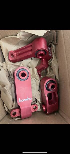 Boomba Racing 007000040200 Honda Civic 8th Gen Si - Motor Mounts Red 2006-11