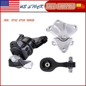 9885b Car-pros 9885b. For Honda Civic 1.8l 2012-2013 Automatic Engine Motor And Trans Mount Set 3pcs