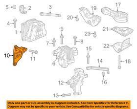 5171058ae Chrysler Oem 11-20 Journey Engine Trans Mounting-mount Bracket