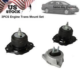 A5488 Cotit Parts A5611 3pcs Engine Mount Kit For 2011-19 Jeep Grand Cherokee Rwd V6 3.6l V8 5.7l Motor