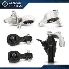 Big020501 Crossdesign 5pc Automatic Motor Mount Kit Engine Set Fit For 15-17 Honda Crv Cr-v 2.4l