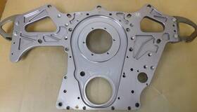 25005-20 Cv Products Bb Chevy Front Motor Plate/timing Cover Billet Aluminum