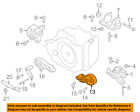 Da5z6068c Ford Lincoln Oem Mks Engine Motor Trans Mount