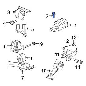 6102208aa Dodge Oe For Avenger 2013-2014 Engine Mount Bolt