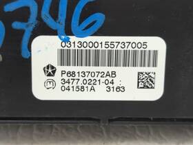 P68137072ab Dodge 2013 Ram 1500 Instrument Panel Switch Trailer Tow