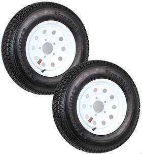 Tr00012m Ecustomrim 2-pack Trailer Tire Rim St175/80d13 175/80 B78-13 Lrc 5 Lug White Modular Wheel