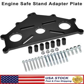 Egqp2575 Eg-auto Engine Safe Stand Adapter Plate For Ls1 Duramax Bbc Sbc Heavy Duty Support