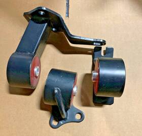 Hd007-1s122105 Emusa Openbox D To B-series Swap Motor Mounts Polyurethane Bushing For 88-91 Civic/crx