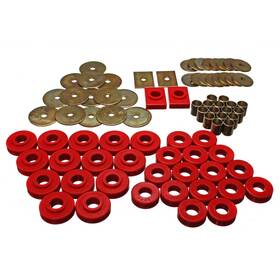 Tlx-eng3.4120r-cl360a70 Energy Suspension For Chevy Bel Air 1955-1957 Body Mount Set - Red