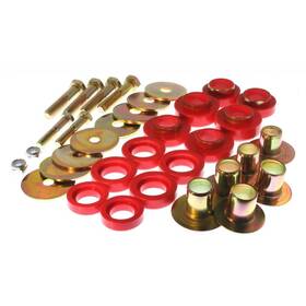 Tlx-eng3.4142r-cl360a73 Energy Suspension For Chevy Nova 1969-1974 Body Mount Red