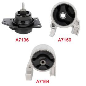13378746 Everpartstorecs 3pcs Engine Motor Mount For Hyundai Accent Kia Rio Rio5 1.6l 2006-2011 A7164