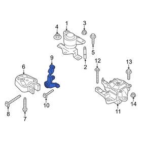 Dg9z6e042b Ford Oe For Police Responder Hybrid 19-20 Engine Mount Support Bracket