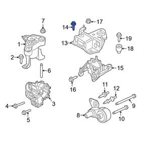 W500127s437 Ford Oe For Fusion 2018 Engine Mount Bolt