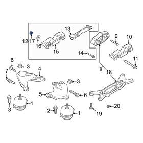 W520104s440 Ford Oe For Mustang 2015-2022 Engine Mount Support Bracket Nut