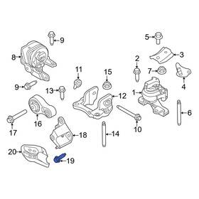 W706674s439 Ford Oe For Fusion 2010-2012 Engine Torque Strut Bolt