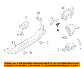 W708747s439 Ford Oem Engine Motor Transmission-mount Bracket Mount Bolt