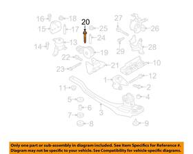 W500743s439 Ford Oem Engine Motor Transmission-rear Mount Bolt