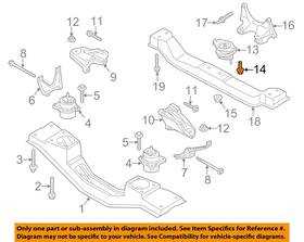W708138s439 Ford Oem 15-23 Transit-150 Engine Trans Mounting-trans Mount Screw