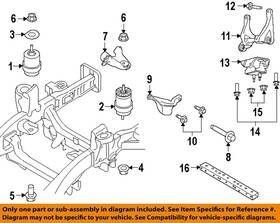 W719557s439 Ford Oem 19-23 Bronco Engine Trans Mounting-motor Mount Bolt