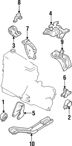 Xs4z-6038-aa Ford Genuine Insulator