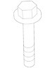 Genuine Volvo Front Insulator Mount Bolt 989000