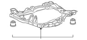 25884446 Gm Genuine Front Engine Cradle With Insulators