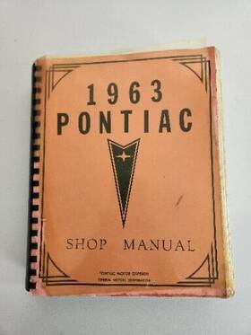 4807150 Gm 1963 Pontiac Shop Manual Motor Division General Motors Corp. Book