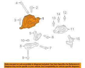 84205929 Gm Oem 18-23 Lacrosse Enginetransaxle Engine Trans Mounting-motor Mount