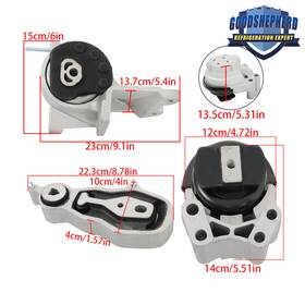 Gp1055426dh Goodshepherd18 Engine Motor And Trans Mount 3pcs Set For 2013-19 Ford Flex 2014-19 Taurus 3.5l V6