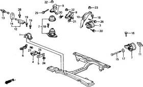50828-s3v-a00 Honda 50811-se0-a20 Genuine Weight Rear Engine Mounting Bracket