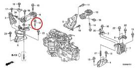 90160-sna-a00 Honda 1 Genuine Flange Bolt 14x67 - Engine Mount