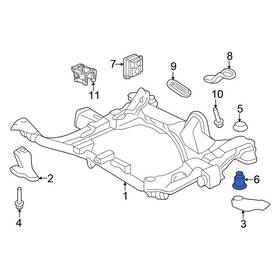 50260tk8a01 Honda Oe For Odyssey 2011-2017 Lower Engine Cradle Insulator