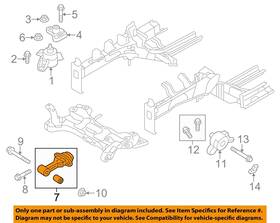 A71209 Hyundai Oem 14-16 Elantra-engine Motor Mount-lower 219503x100