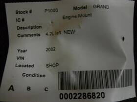 Jeep 343.am8302 Chergrand 2002 Engine Mounts 232451-1