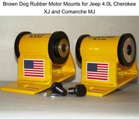 Cu2572-0k2 Jeep Brown Dog Motor Mount Xj/mj Ultra-flex 87-01 Xj 87-92 Mj New