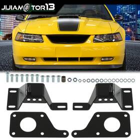 J-02ema1253abk Jijiamotor13 Adapter Plates With 4.6l Solid Mounts Fit For 79-04 Mustang Ls1 5.3l Engine Swap