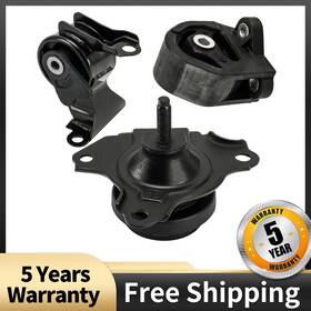 56hfgd4jn5625 Kac 3pcs Engine Mount Front Right Rear Transmission For 2003-2005 Honda Civic 1.3l