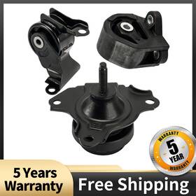 56ty6j256 Kac 3x Engine And Transmission Mount For 2003-2005 Honda Civic 1.3l L4 Rubber&iron
